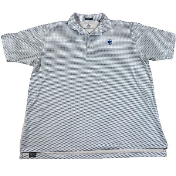 Other - Turtleson Short Sleeve Golf Polo Shirt Geometric Print Embroidered Men s Large